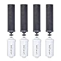 Set of 4 Berkey Authentic Black Berkey Elements (BB9-2) and 4 Berkey PF-2 Fluoride and Arsenic Reduction Elements - Combo Pack