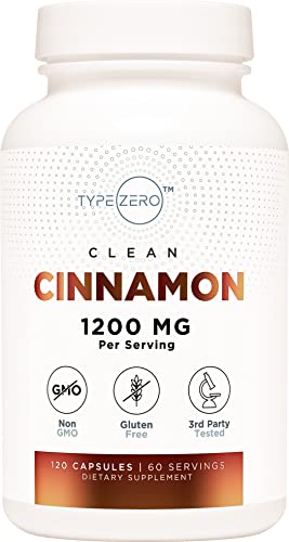Type Zero Ceylon Cinnamon Capsules (1200mg | 120 Capsules) -