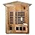 KUNSANA Far Infrared Sauna Room for 2 Persons Low EMF Home Indoor/Outdoor Saunas Canadian Premium Hemlock Wood-Sweating Detox-Colored Light Spectrum-LCD Display-Bluetooth