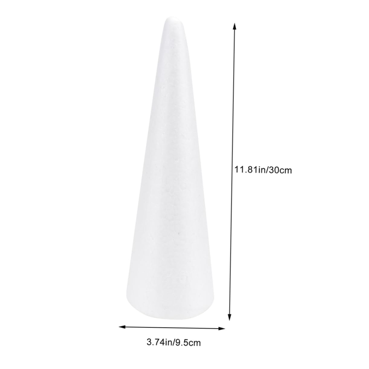 ABOOFAN 4pezzi Coni Decorativi Polistirolo per Bimbi per Lavoretti Creativi e Feste Sicuri e Facili da Decorare
