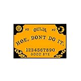 Hoe, Don’t Do It Enamel Pin, Funny Sarcastic Brooch Pin, Occult Gift For Humorous Sassy Friends Goth Girl, Halloween Humor Lapel Badge, Witch Vibes Brooches, Spooky Aesthetic Decorative Jewelry Accessories