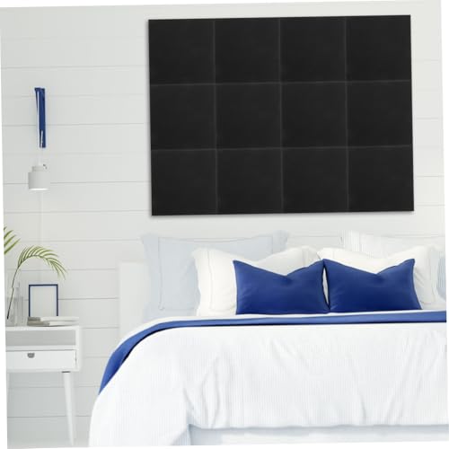 jojofuny 12pcs Paneles Acústicos Autoadhesivos para Tratamiento de Pared, Resistente al Fuego, Paneles de Espuma Absorbentes de Sonido para Hogar y Estudio miniatura 5