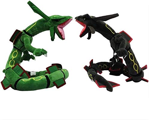 Trcock 31 Inch Green Rayquaza Dragon Plush Doll Stuffed Doll Toys Gifts For Children, Stuffed Animal Toys(Black) #TOP1