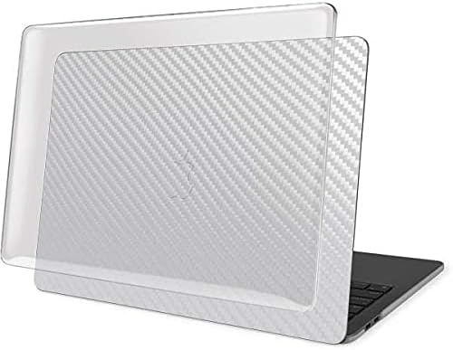 Skinit Case + Skin Compatible with MacBook Pro 16in (2019-20) Originally Designed White Carbon Fiber Design