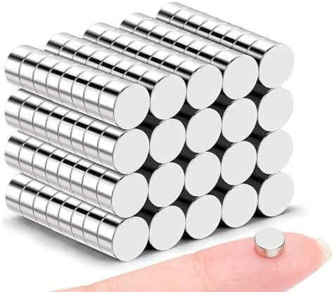 180PCS Small Round Magnets for Refrigerator, 6x3mm