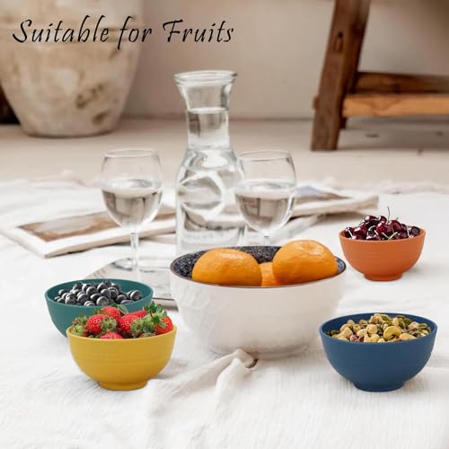Wrova BOWL-10OZ Wheat Straw Small Bowls 10Oz Set Of 8 - Unbreakable Dessert Bowls thumb #4