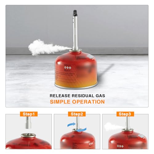 Outil de recyclage de bidon d'isobutane à libération de gaz rapide - 2