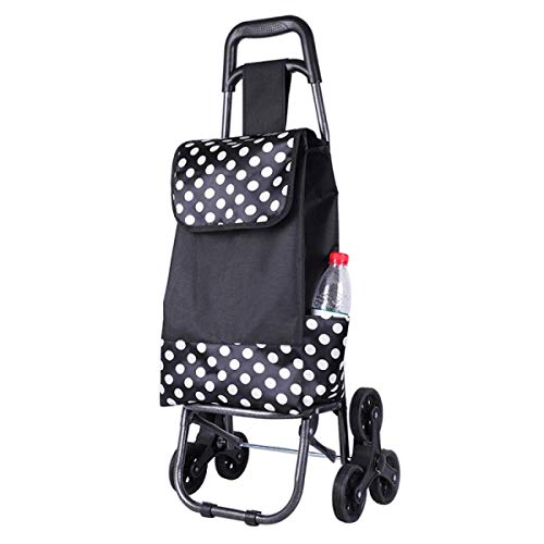 Klappbare Sackkarre 6 Rad Einkaufshilfe Roller Mit Abnehmbare Tasche Treppentrolley Langlebiger Transport Für Lasten Bis Zu 35 Kg Cover