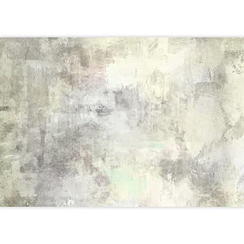 Wall26 - Art Abstract Acrylic Background In Light Grey And White Colors - Removable Wall Mural | Self-Adhesive Large Wallpaper - 66X96 Inches #TOP10