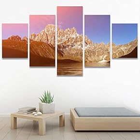SIGNWIN 5 Panel Canvas Wall Art Modern Art...