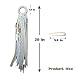 Nutty Natte Handmade Boho Dreadlock Hair Accessories: Ties, Clips, Barrettes, Braiding Beads, Pins, Extensions, Tassels, Ponytail Holders for Women (White)