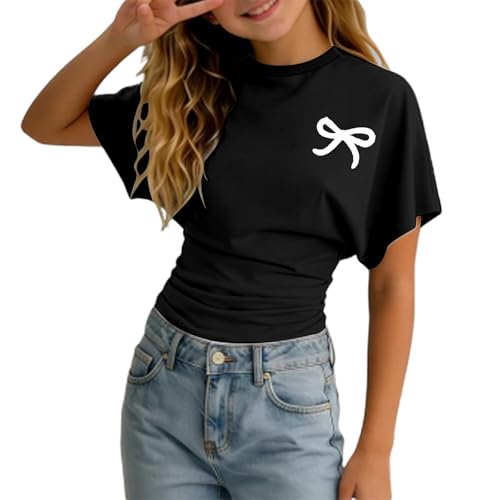 Tee Shirt Tunique Enfant Fille Manche Courte Col Rond Ete a...