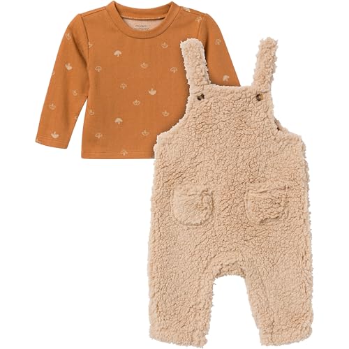 Image of Modern Moments by Gerber unisex-baby 2-piece Microplush Overall Set