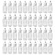 Bamboopack Leere, transparente Kunststoff-Tropfflaschen, nachfüllbar, für Augentropfen, Ohrentropfen, ätherische Öle, 20 ml, 50 Stück