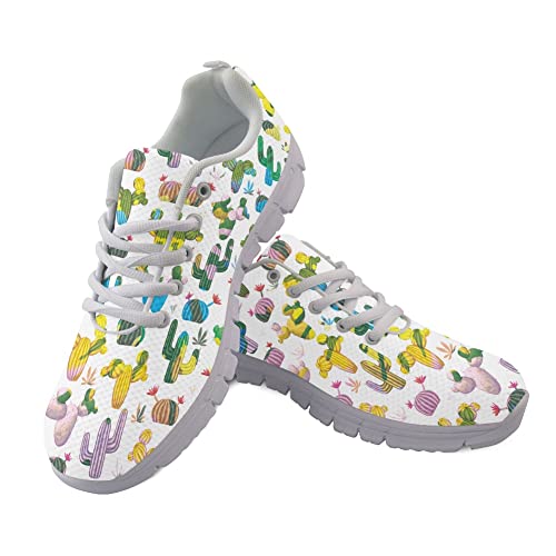 Chaussures de course légères pour homme avec amorti optimal et design floral cactus