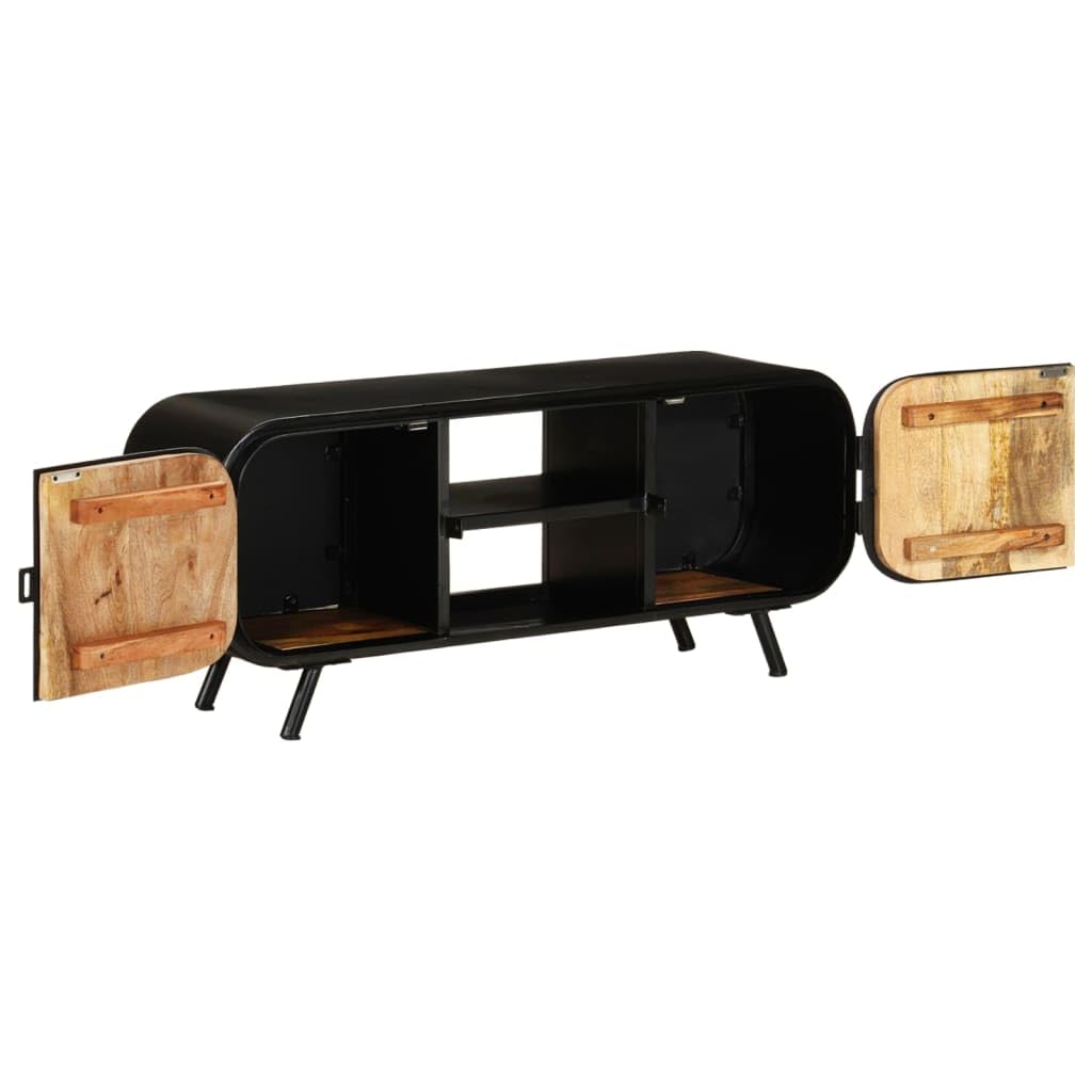 Gabinete de Televisión de Madera, Vintage, Material Fuerte, único y Hermoso, Artículos de Tienda, Estables y Duraderos, Este Puesto de TV Industrial Ofrece Espacio de