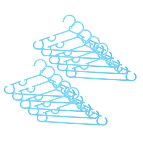 MUCKLILY 10pcs Non Slip Hangers Versatile Plastic Clothes Hangers for Clothing for Closet Storage Drying for Boy Girl