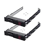 Hard Drive Bracket 2.5' NVMe SSD Caddy 727695-001 Hard Drive Caddy Compatible with HP Proliant DL325 DL360 DL380 DL385 DL560 DL580 ML350 Gen10 G10 Servers, 2 Pack