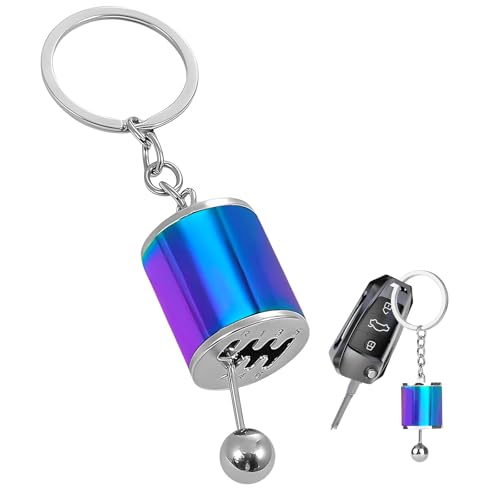 Pxobiug Car Gearbox Keychain, Creative Auto Part Model Shift Lever