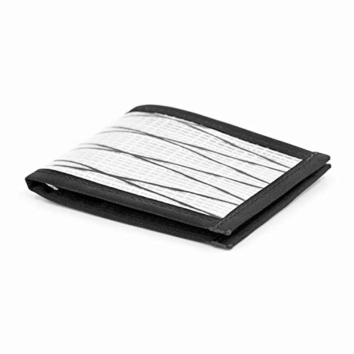 Flowfold Recycled Sailcloth Wallets - Vanguard Bifold Wallet, Front Pocket Wallet, Slim Minimalist Wallets Made In Usa (White Sailcloth) #TOP1