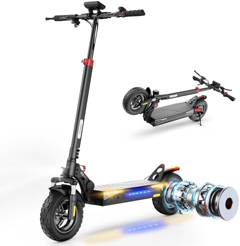 iScooter Electric Scooter 10" Off-Road Tire, 800W Motor, Up to 40...
