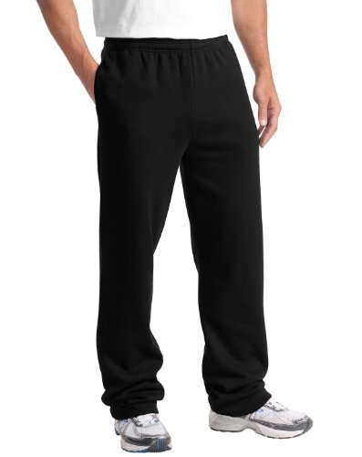 Sport-Tek - Open Bottom Sweatpant. - Black - 3Xl #TOP27
