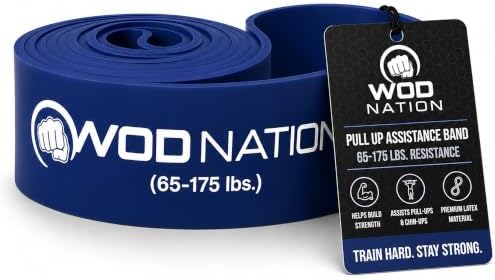 WOD Nation Pull Up Assistance Bands (10-175lbs Band) - Best for P...