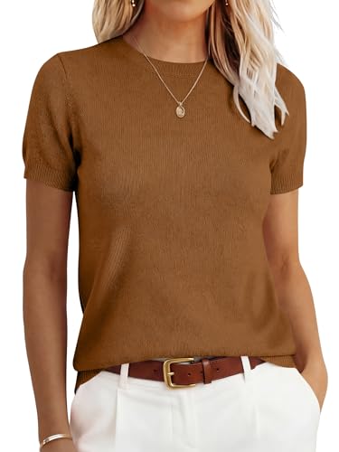 ANRABESS Womens 100% Wool Sweater, Office Work Sweaters, Soft Lightweight