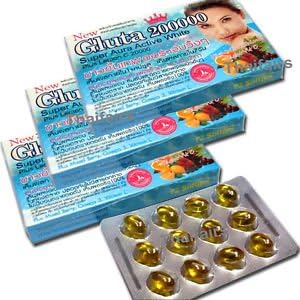 3 Box Gluta 200000 Mg L-glutathione Whitening Vitamin C