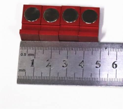 CWZ (Red) Magnetic Parallel Keepers Holders. Dual Magnets! Vise,CNC, Kurt - 4set