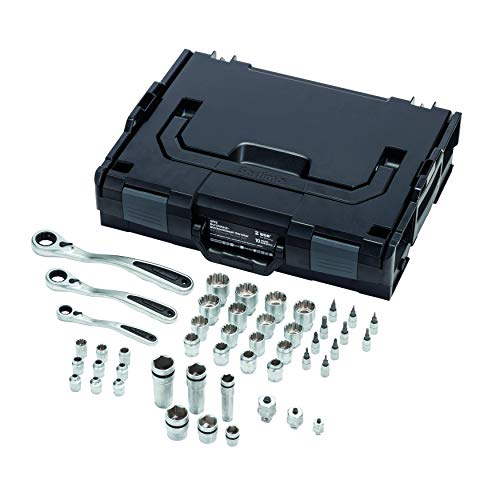 1/4 + 3/8 + 1/2 Steckschlüssel-Garnitur in