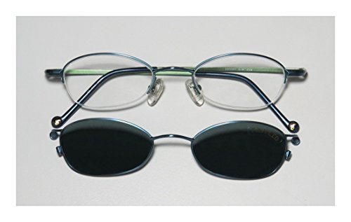 Image of 238 Mens /Womens Designer Half-rim Sunglass Lens Clip-Ons Flexible Hinges Eyeglasses /Eyewear