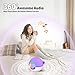 Heroange Karaoke Microphone Machine Toys for Kids Adults, Mini Portable Bluetooth Speaker with 2 Wireless Mics, Christmas Birthday Gifts for Boys Girls Ages 3 4 5 6 7 8 9 10 11 12+ Year (Purple)