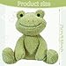 YCFAIIKG Frosch Kuscheltier für Kinder - Plüsch Frosch Weiche und Komfortable Plüschpuppe - 25cm