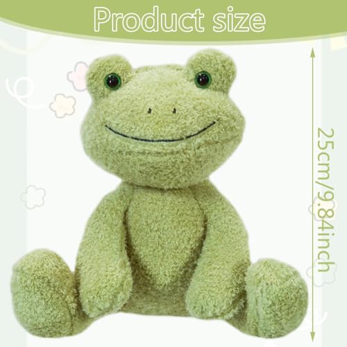 YCFAIIKG Frosch Kuscheltier für Kinder - Plüsch Frosch Weiche und Komfortable Plüschpuppe - 25cm