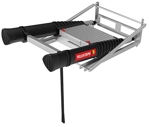 Dachbodenleiter 2,95m von TELESTEPS I Made in Sweden I Loft Line I Kompakte Qualitätsleiter mit patentiertem Premium Design I Anti-Rutschprofil I EN 14975 I 72527-541