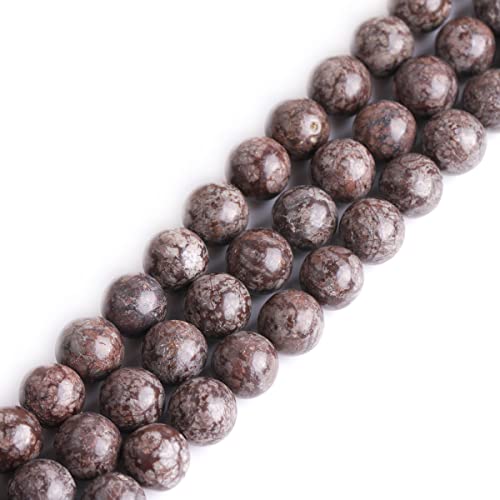 GEM-Inside Brown Jasper 8mm 15 Inch Strand for Jewelry Making