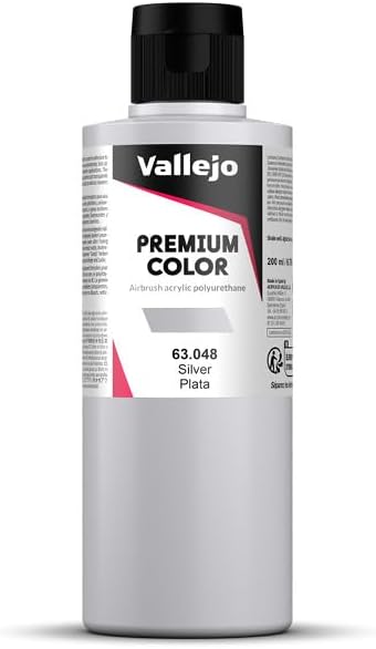 Vallejo 1K PU RC Premium 63048 Metallic Silver (200ml)