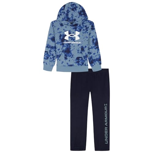Image of Under Armour Boys' 2-Piece Hoodie Set, Pullover Sweatshirt and Fleece Pants