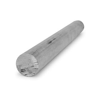 6061 Aluminum Round Bar, Unpolished Mill Finish, Extruded, T6511 Temper, ASTM B221, 9" Diameter, 12" Length, OnlineMetals