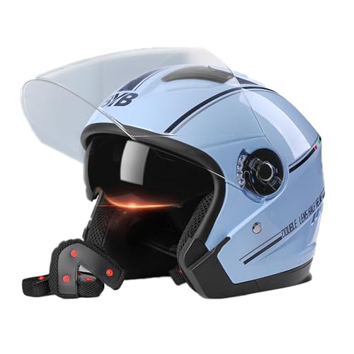 ★【Design della fodera confortevole】: la fodera del casco da moto è morbida e confortevole, assorbe l'umidità ed è traspirante in tutte le stagioni. La sensazione di indossabilità è eccellente, garantendo sicurezza e tenendo conto della traspirabilità del casco.