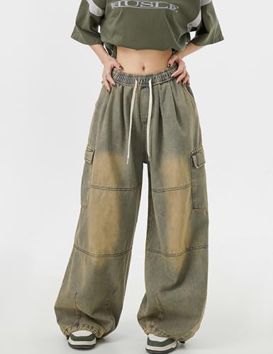 Y2k Baggy Jeans Men Cargo Pants Grunge Jnco Jeans Loose Fit Parachute Pants Oversized Pants2
