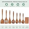 Amazon.com: Wooden Spoons for Cooking - 8-Piece Wooden Kitchen Utensil ...