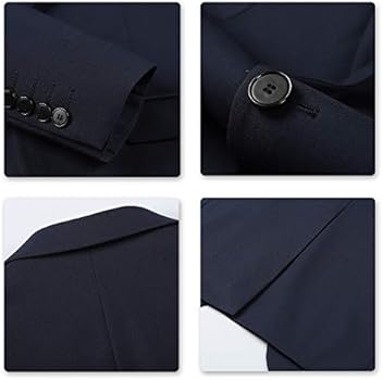 YOUTHUP Heren Blazer Formele Bedrijf Tuxedo Jas Slim Fit Single YOUTHUP Heren Blazer Formele Bedrijf Tuxedo Jas Slim Fit Single