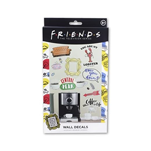 Vinilos de Pared de la Serie Friends, Removibles y Resistentes al Agua, Contiene Más de 20 Vinilos