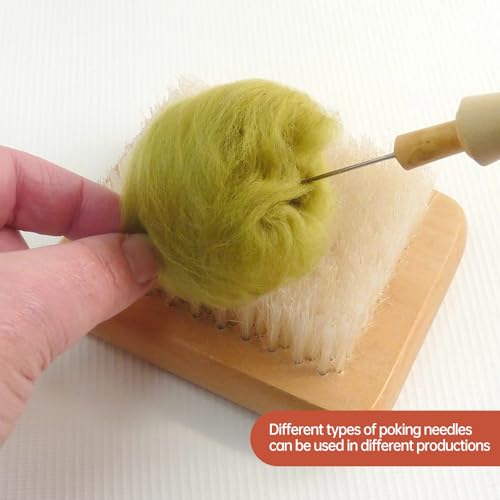 Image of IVICOO Felting Needles,Needle Felting Kit,20 Pcs Set Making Wool Needle Felting Starter Kit with 3 Sizes Felting Needles for Manual DIY.