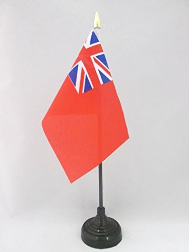 AZ FLAG, United Kingdom Red Ensign Table Flag 4'' x 6'', British Mini Desk Flag 100% Polyester 15 x 10 cm