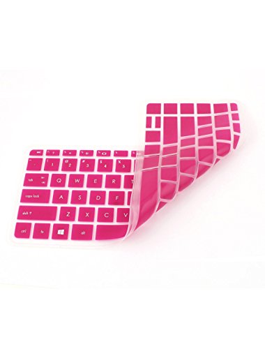 Protector de teclado de silicona fucsia para HP030 miniatura 1