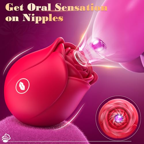 Image of Rose Toy Women Sex Toys - BIG SHOCKED Adult Toys for Women Rose Sex Toy Clit Sucker Sucking Vibrator with 10 Suction Modes Vibrater Dildo Anal Couples Female Adult Toy Dildos Vibrators Jewelry