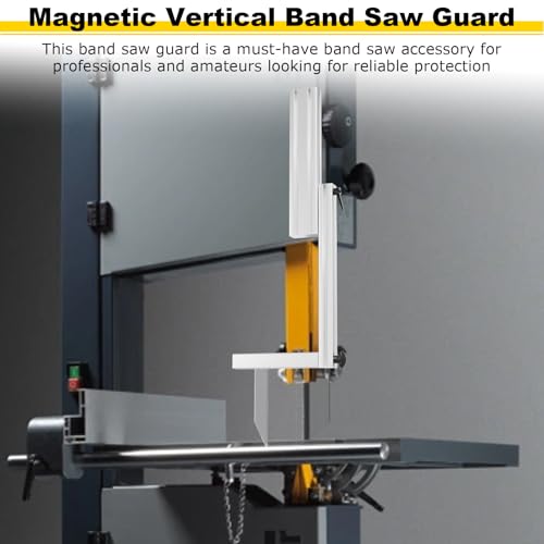 Magnetic Vertical Band Saw Guard, Made of Aluminum Alloy, No Drilling Required, Band Saw Safety Accessories, Suitable for Most Small And Medium-Sized Wood And Metal Cutting Bandsaw - Thumbnail 7